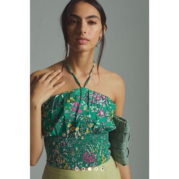 NWT Anthropologie Maeve Woven Halter Top Size XL - Picture 3 of 11